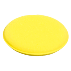葉子小舖 圓形洗車海綿 汽車美容/居家清潔, 黃色, 50個