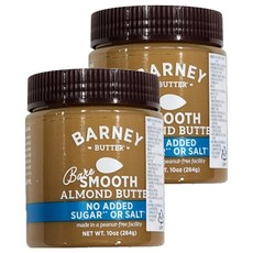 바니버터 아몬드버터 베어 스무스, 284g, 2개