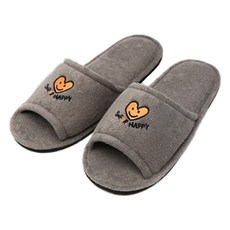Sweet Home Slippers Super Happy 字樣 室內拖鞋, 時尚設計, 舒適柔軟, 多種顏色可選, 260mm + 280mm, 灰色, 2雙