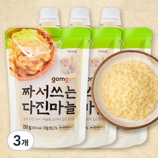 곰곰 짜서쓰는 다진마늘 (국산), 250g, 3개