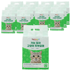 Tamsaa 2mm細豆腐貓砂 綠茶香 8L, 15包
