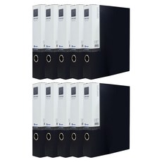 Youngoh 合紙D型環活頁夾 A4 5cm, 黑色, 10個