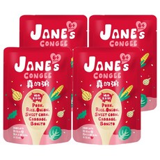 JANE's CONGEE 真的粥 豬肉玉米粥 台灣產, 150g, 4包