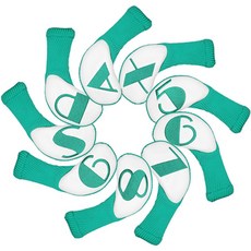 Turnon 高爾夫球桿針織罩 9件組, 綠色