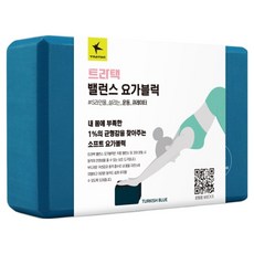 트라택 고밀도 밸런스 요가블럭, 블루, 1개