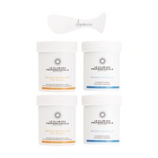 LE CLUB DES PROFESSIONNELS 海藻護膚面膜 110ml+樟樹護膚面膜 110ml+舒適護膚霜 4ml 10入+面膜刷, 1組