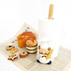 鄉村風Gusto法國麵包造型廚房紙巾架, 混合色, 1個