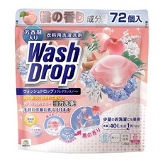 DoDoME 酵素防蟎極淨洗衣球 蜜桃香 3層香調, 72顆, 1袋