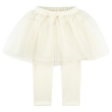 BERRYMAY 女童飄逸絨毛內刷毛紗質保暖褲裙