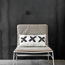 HK LIVING 牆面造型掛勾 6x6x3cm 黑色, 芒果木荷蘭, 1個