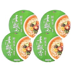 維力 素飄香 野菜多風味麵 重量版 95g, 4入
