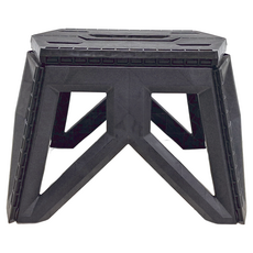 攜帶型防滑摺疊凳 - 黑色 PP材質 700克 可用水清洗 手提設計 小巧輕便 輕鬆收納, 35 x 20 x 23.5cm