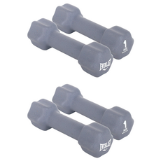 Everlast 潛水布啞鈴, 1kg, 4個, 灰色