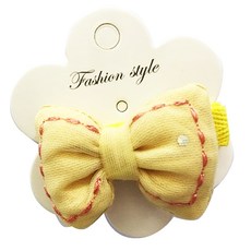 SY (童) 蝴蝶造型髮夾 可愛髮飾, 黃, 1入