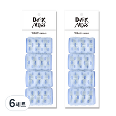 黑暗加熱捲發器特大號 4 件套, 混色, 6組