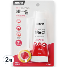 오공 욕실용 핸드씰 100ml 백색, 2개
