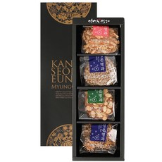 Kangs Crispy 傳統餅乾禮盒, 1組, 花生餅乾+杏仁餅乾+芝麻餅乾+海苔煎餅