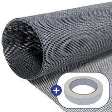 QUECHUNG 一般紗窗 16 x 18 網格 灰色 + 雙面膠帶組, 1套