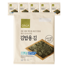 올가홀푸드 ASC-MSC 김밥용 김, 18g, 6개