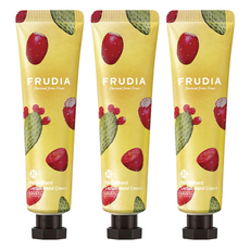 FRUDIA 台灣公司貨 文青果社 高效保濕護手霜 仙人掌果, 30g, 3條