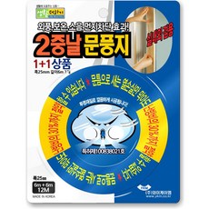 YKM INDUSTRIES 透明雙層門窗密封條 6m + 6m, 1套