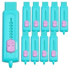 泡沫滑動橡皮擦, 藍色, 10個