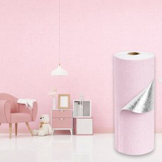 온아름 방수방습 3D입체 셀프 단열벽지, 라이트핑크