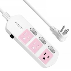 Kinyo 3開3插延長線 CGS33312, 3.6m, 1條