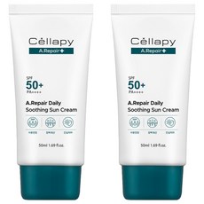 셀라피 에이리페어 데일리 수딩 선크림 SPF50+ PA++++, 50ml, 2개