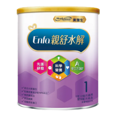 Mead Johnson 美強生 親舒部分水解1號蛋白嬰兒配方奶粉 0~12個月, 800g, 1罐
