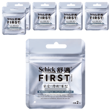 Schick 舒適牌 FIRST TOKYO 第一把刮鬍刀刀頭, 6包, 2個裝