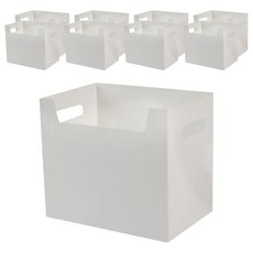 Eumes 桌上型方形收納盒, 白色, 9個