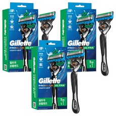 Gillette 吉列 2024 ProGlide Ultra 刮鬍刀手柄 + 2 個刮鬍刀刀片, 1入, 3套