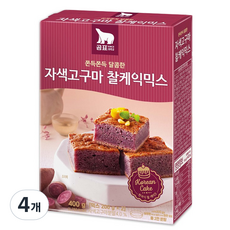 곰표 자색 고구마 찰케익믹스, 4개, 400g
