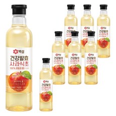 백설 건강발효 사과식초, 800ml, 8개