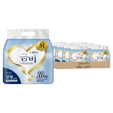 Geumbi 韓國原裝進口 Plus 成人褲型紙尿褲, M, 10片, 8包