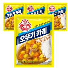 오뚜기 카레 과립형 약간매운맛, 100g, 4개
