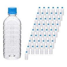 mir 耐壓蓋透明PET圓形飲料空瓶 藍色, 90個, 500ml