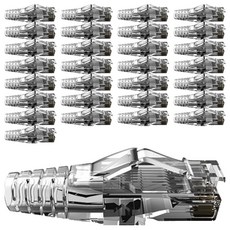 PANDUIT 泛達 CAT.6 RJ-45 接頭鎖定靴 100入組, 透明, 1套, 42mm