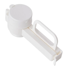 KM 食品袋出料嘴封口密封防潮夾, 白色, 1個