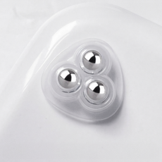 슬로앤 부착식 회전 삼각 볼바퀴 3.7 x 3.7 cm, 투명, 20개