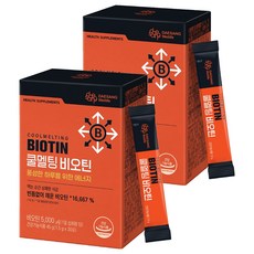 DAESANG Wellife 涼感速溶生物素 30入, 2個, 45g