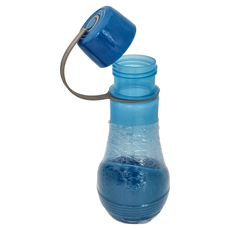 Petmate Replendish 寵物旅行用水壺 + 碗 配有水壺蓋可當小碗 非常適合旅行外出使用, 藍色, 1組