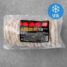 식자재왕 수제 등심돈까스 (냉동), 180g, 15개입