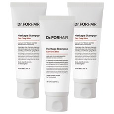 닥터포헤어 두피 안티에이징 헤리티지 기능성 샴푸 얼그레이 블리스, 70ml, 3개