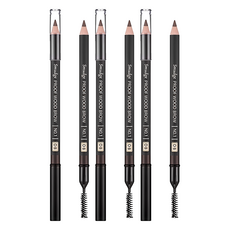 미샤 스머지프루프 우드 아이브로우 펜슬 1.47g, 다크 브라운, 3개