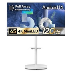 더함 4K UHD QLED MiniLED 스마트 돌비 AI 구글 5.0 TV + 삼탠바이미 스탠드 울트라 세트 방문설치, UA651MINILED Google5.0 120Hz 2025C, 거치대형, 165cm(65인치)