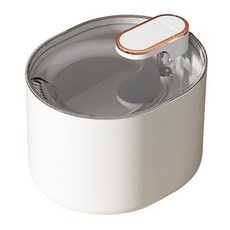 理享家 寵物飲水機 電機升級靜音款 自動循環過濾 3L 礦石白, 1台