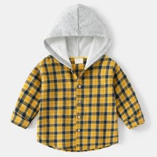 Eumong 兒童 Rukimi 連帽格紋襯衫