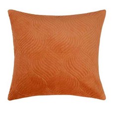 LAMINA麻花條紋素色抱枕 45x45cm 柔軟舒適 簡約時尚 居家裝飾, 1入, 橘